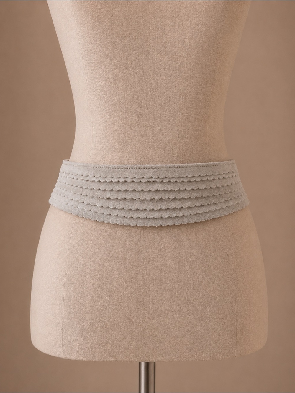 Vintage Y2K GAP Cow Suede Wide Tiered Waist Belt Medium